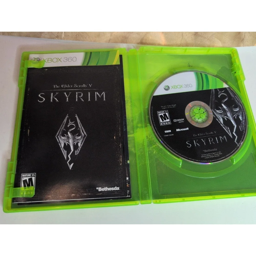 The Elder Scrolls V: Skyrim Legendary Edition (Xbox 360, 2013) Clean Tested Map